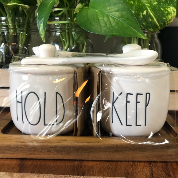 NWT Rae Dunn “Hold & Keep” Set - Picture 1 of 3